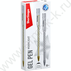 Ручка гелевая черная 0,5мм  "Moonlight" /ассорти | Фото 5