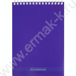 Блокнот  60л А5 спираль "Для конференций" ассорти | Фото 3