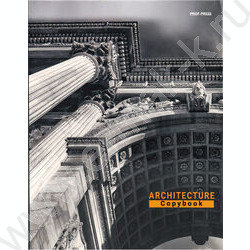 Тетрадь  80л клетка/кольца "Величественные архитектуры" | Фото 1