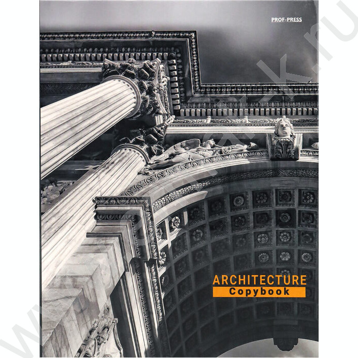 Тетрадь  80л клетка/кольца "Величественные архитектуры" | Фото 1