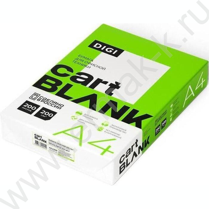 Бумага А4 200г/мкв 200л 145CIE% Cartblank "Digi" полноцветная печать | Фото 1