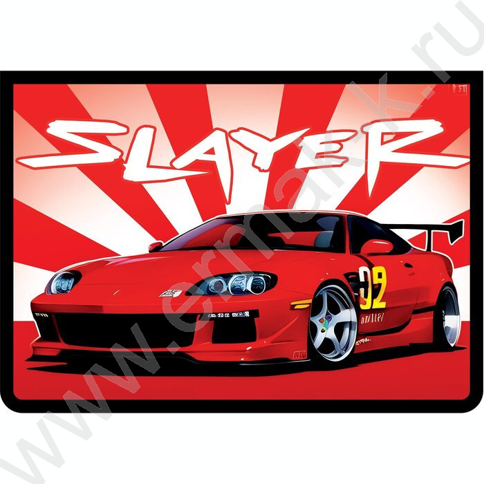 Папка д/тетрадей А4 пластик молния сверху Японское авто | Фото 1