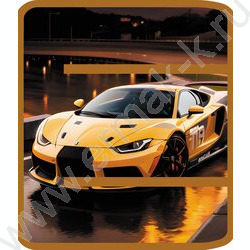 Папка д/труда А4 пластик молния вокруг с уголком Золотое авто | Фото 1