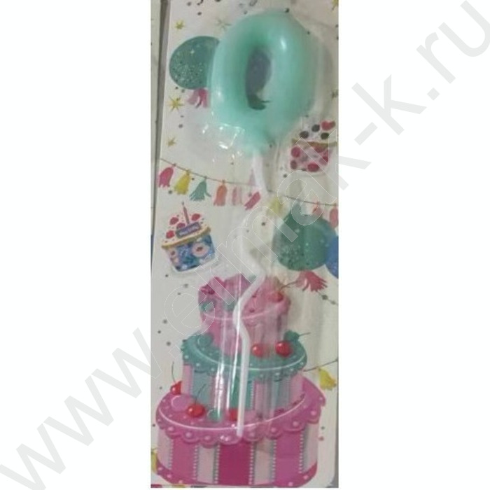 Свеча -цифра "0" тортовые Карамель | Фото 1