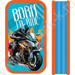 Пенал б/наполн. 2молнии 190*105мм Adrenaline /большой, тканевый торец | Фото 1