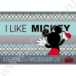 Альбом д/рисования 24л "Минни Маус" /металлизиров. картон, выб лак/ | Фото 4