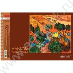 Альбом д/рисования-спираль 32л "New art" /перфорация/тиснение/ 5видов | Фото 5
