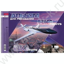 Альбом д/рисования-спираль 48л "BIG boys - BIG " /перфорация/металлизиров. картон, выб лак/ ассо | Фото 2