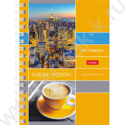 Зап. книжка 140л А6 спираль "Деловой город" | Фото 1