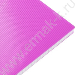 Тетрадь  80л А4 клетка/спираль/пластик.обл./многоуров.перфорация/ "LINE NEON Розовая" | Фото 2