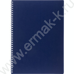 Тетрадь  80л А4 клетка/спираль/пластик.обл./многоуров.перфорация/ "CANVAS  Синяя" | Фото 1