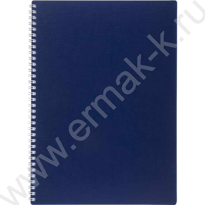 Тетрадь  80л А4 клетка/спираль/пластик.обл./многоуров.перфорация/ "CANVAS  Синяя" | Фото 1