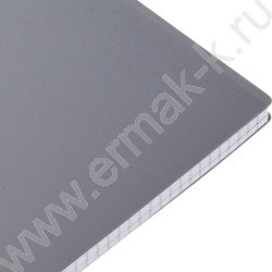 Тетрадь  80л А4 клетка/спираль/пластик.обл./многоуров.перфорация/ "CANVAS  Серая" | Фото 2