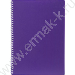 Тетрадь  80л А4 клетка/спираль/пластик.обл./многоуров.перфорация/ "CANVAS  Фиолетовая" | Фото 1