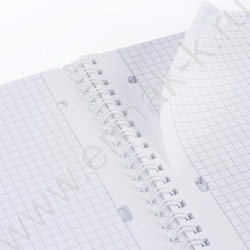 Тетрадь  80л А4 клетка/спираль/пластик.обл./многоуров.перфорация/ "CANVAS  Фиолетовая" | Фото 3