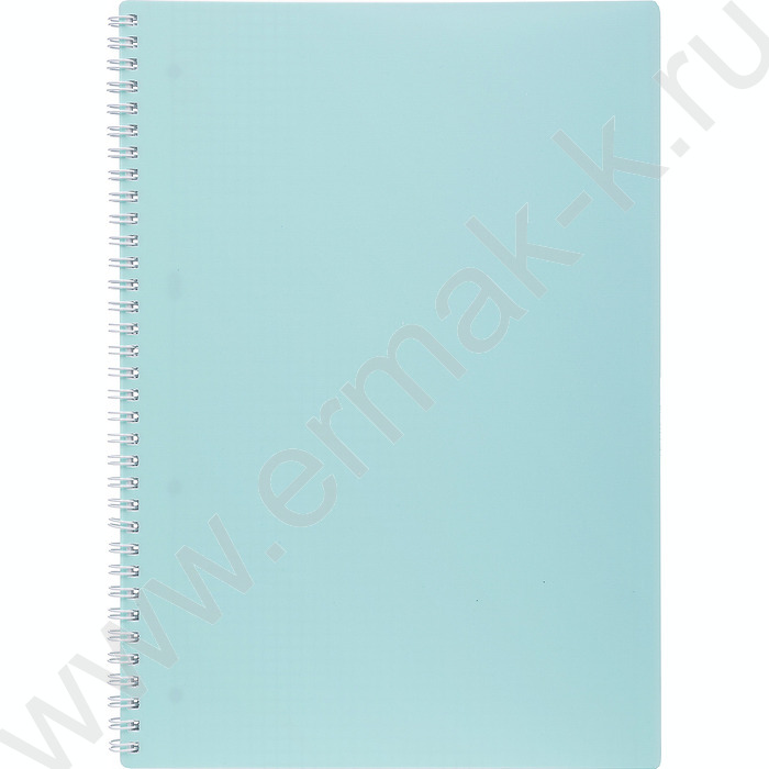 Тетрадь  80л А4 клетка/спираль/пластик.обл./многоуров.перфорация/ "CANVAS  Бирюза" | Фото 1