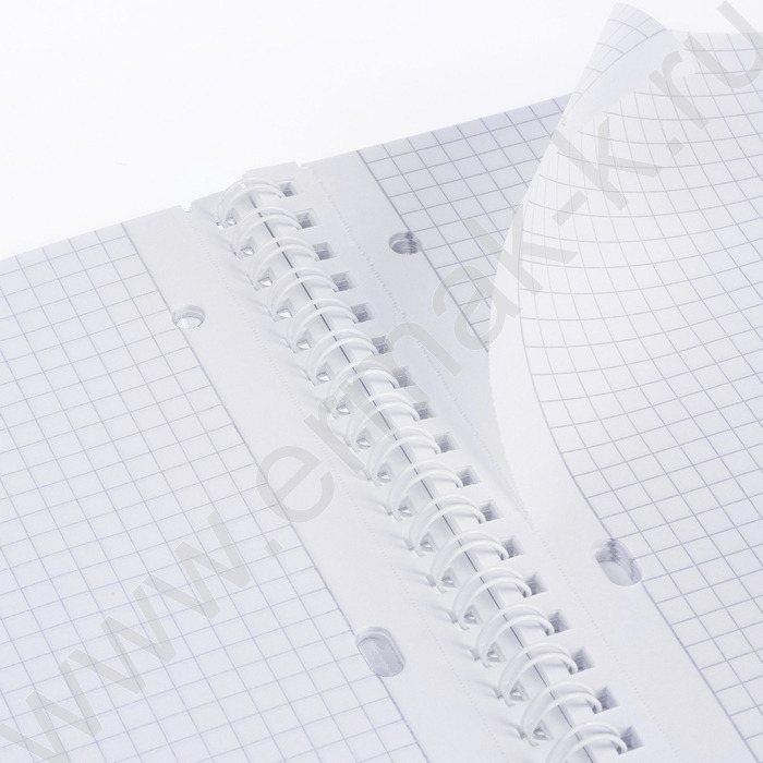 Тетрадь  80л А4 клетка/спираль/пластик.обл./многоуров.перфорация/ "CANVAS  Бирюза" | Фото 3