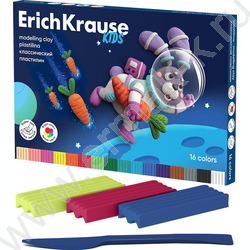 Пластилин  16цв 288г Классический Kids /+стек | Фото 1