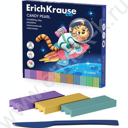 Пластилин  12цв 216г Классический Kids Candy Pearl /+стек | Фото 1