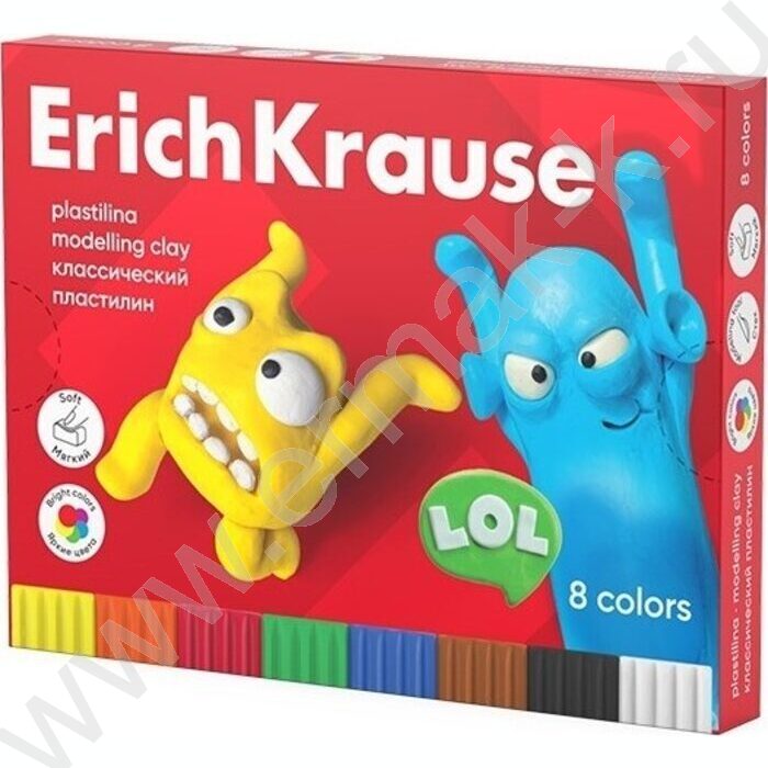 Пластилин   8цв 144г Классический /+стек | Фото 1