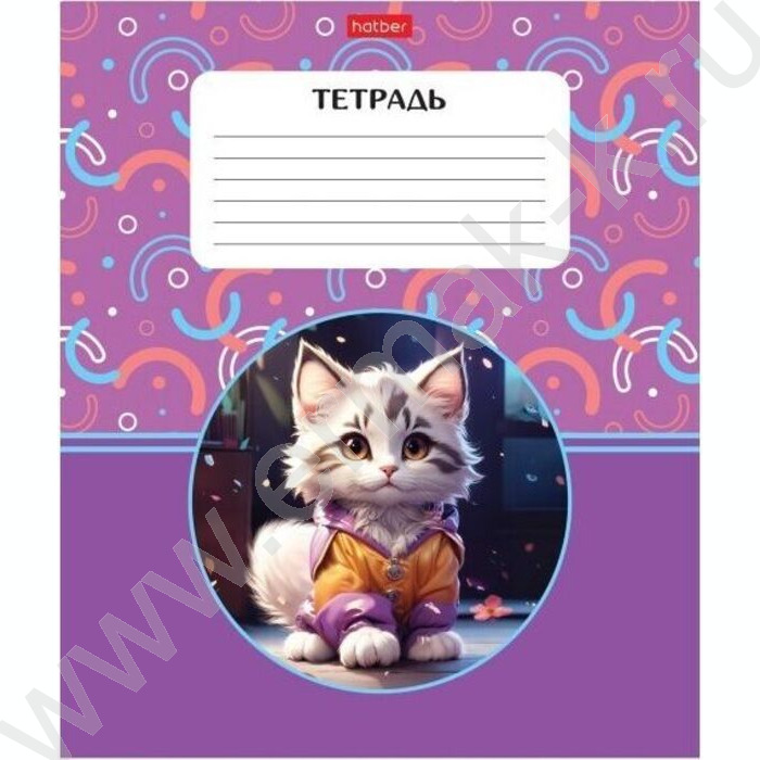 Тетрадь  18л клетка "Маленькие пушистики" 5видов | Фото 1