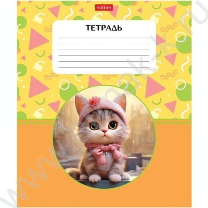 Тетрадь  18л клетка "Маленькие пушистики" 5видов | Фото 3