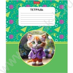 Тетрадь  18л клетка "Маленькие пушистики" 5видов | Фото 5