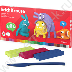 Пластилин  24цв 432г Классический /+стек | Фото 1