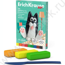 Пластилин восковой 10цв 130г Мягкий /+стек | Фото 1