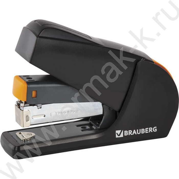 Степлер №24/6-26/6  25л пластик, черно-оранжевый "Easy Press" /энергосберегающий | Фото 1