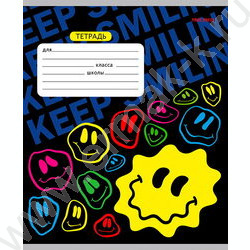 Тетрадь  12л линейка "Crazy smile" 5видов | Фото 2