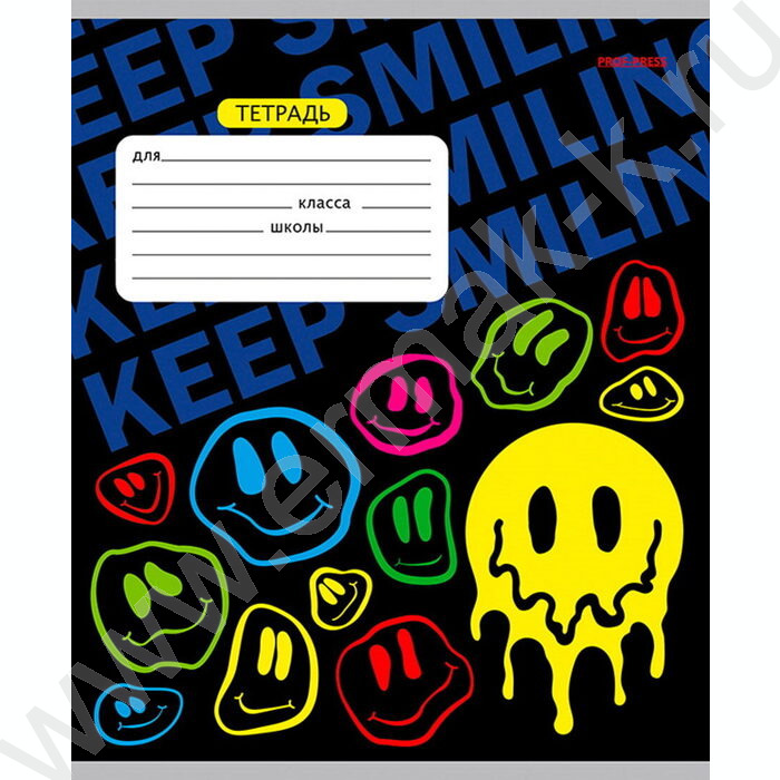 Тетрадь  12л линейка "Crazy smile" 5видов | Фото 3