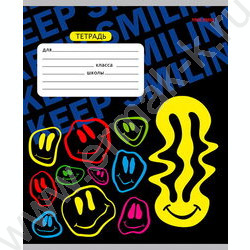 Тетрадь  12л линейка "Crazy smile" 5видов | Фото 5