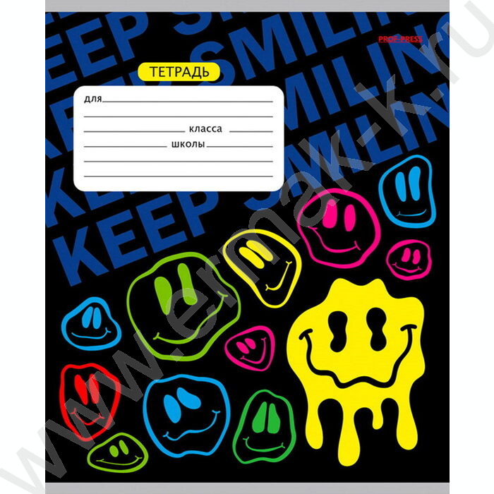 Тетрадь  12л линейка "Crazy smile" 5видов | Фото 6