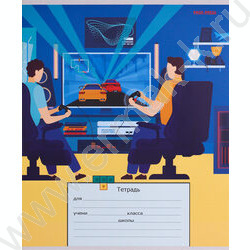 Тетрадь  12л линейка косая "Геймеры" 5видов | Фото 3