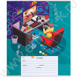 Тетрадь  12л линейка косая "Геймеры" 5видов | Фото 5