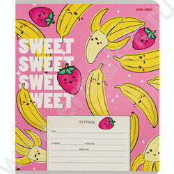 Тетрадь  12л линейка косая дополнительная "Фруктово-ягодное настроение" 5видов | Фото 3