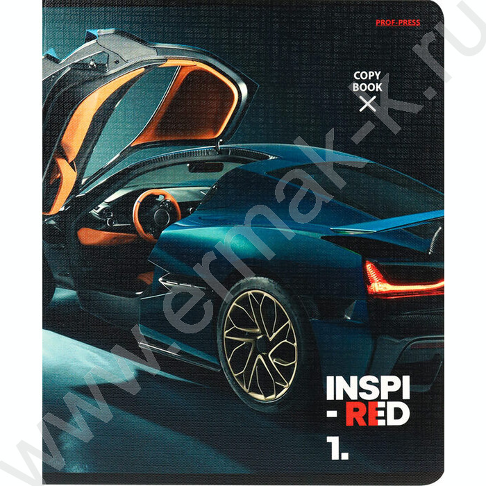 Тетрадь  48л клетка "Скорость и мощь автомобиля" /лён/ ассорти | Фото 6