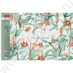 Альбом д/рисования-спираль 32л "Floral collection" /перфорация/ 5видов | Фото 1