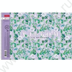 Альбом д/рисования-спираль 32л "Floral collection" /перфорация/ 5видов | Фото 5