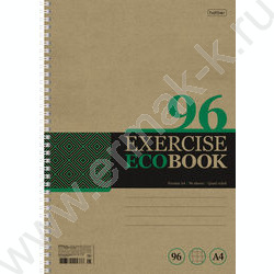 Тетрадь  96л А4 клетка/спираль/многоуров.перфорация Экобук" /крафт 4вида | Фото 4