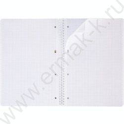 Тетрадь  96л А4 клетка/спираль/многоуров.перфорация Экобук" /крафт 4вида | Фото 5