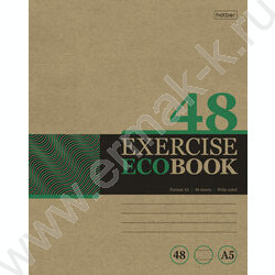 Тетрадь  48л линейка "Экобук" /крафт/ ассорти | Фото 2