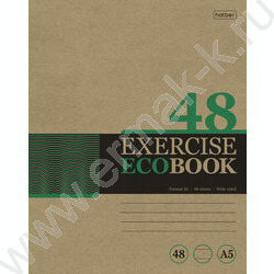 Тетрадь  48л линейка "Экобук" /крафт/ ассорти | Фото 5
