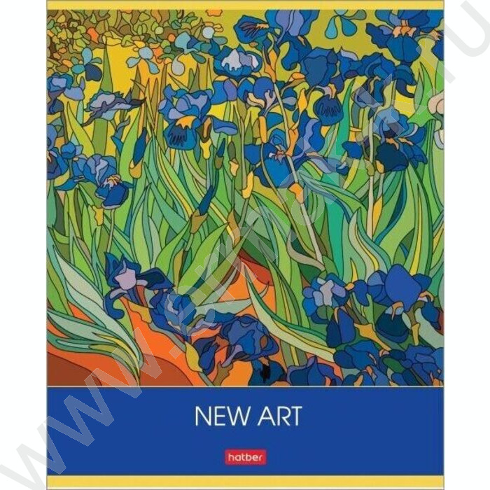 Тетрадь  80л клетка "New art" /глянц ламин./тиснение/ 5видов | Фото 2