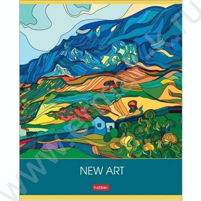 Тетрадь  80л клетка "New art" /глянц ламин./тиснение/ 5видов | Фото 4