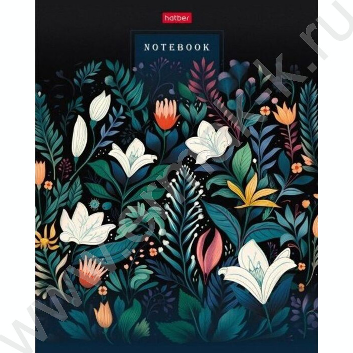 Тетрадь  80л клетка "Floral dreams" ассорти | Фото 1