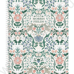 Тетрадь 120л клетка/спираль/тв.обл. "Morris" | Фото 1