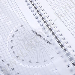 Тетрадь  96л А4 клетка/спираль/пл.обл./4цв.разделителя с линейкой с карманом PROGRESSIVE CANVAS  | Фото 4