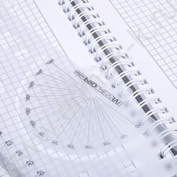 Тетрадь  96л А4 клетка/спираль/пл.обл./4цв.разделителя с линейкой с карманом PROGRESSIVE CANVAS  | Фото 4